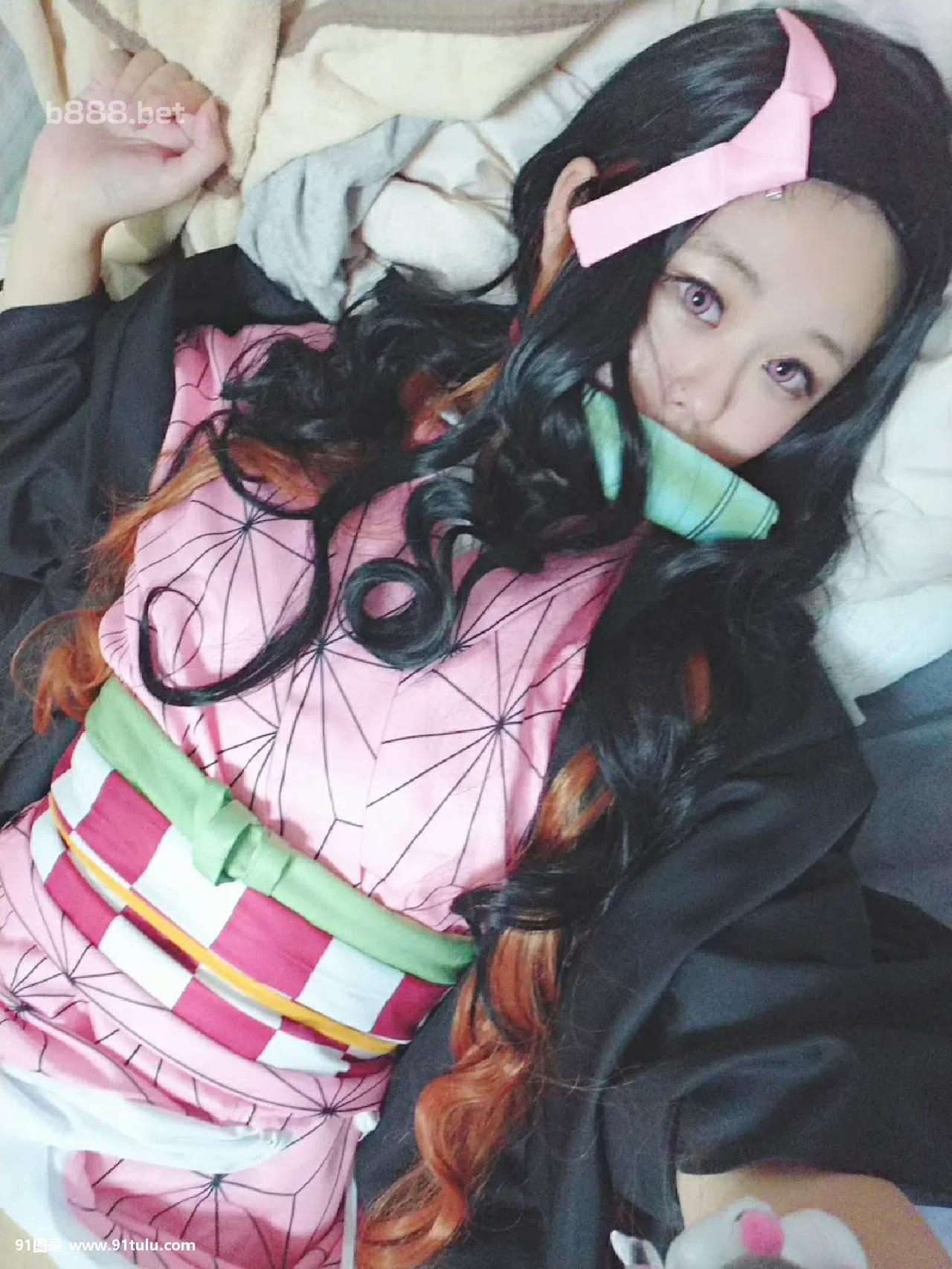 [梦唯 ] Nezuko Kamado Cosplay Selfies [85P][橋本ありな 写真]