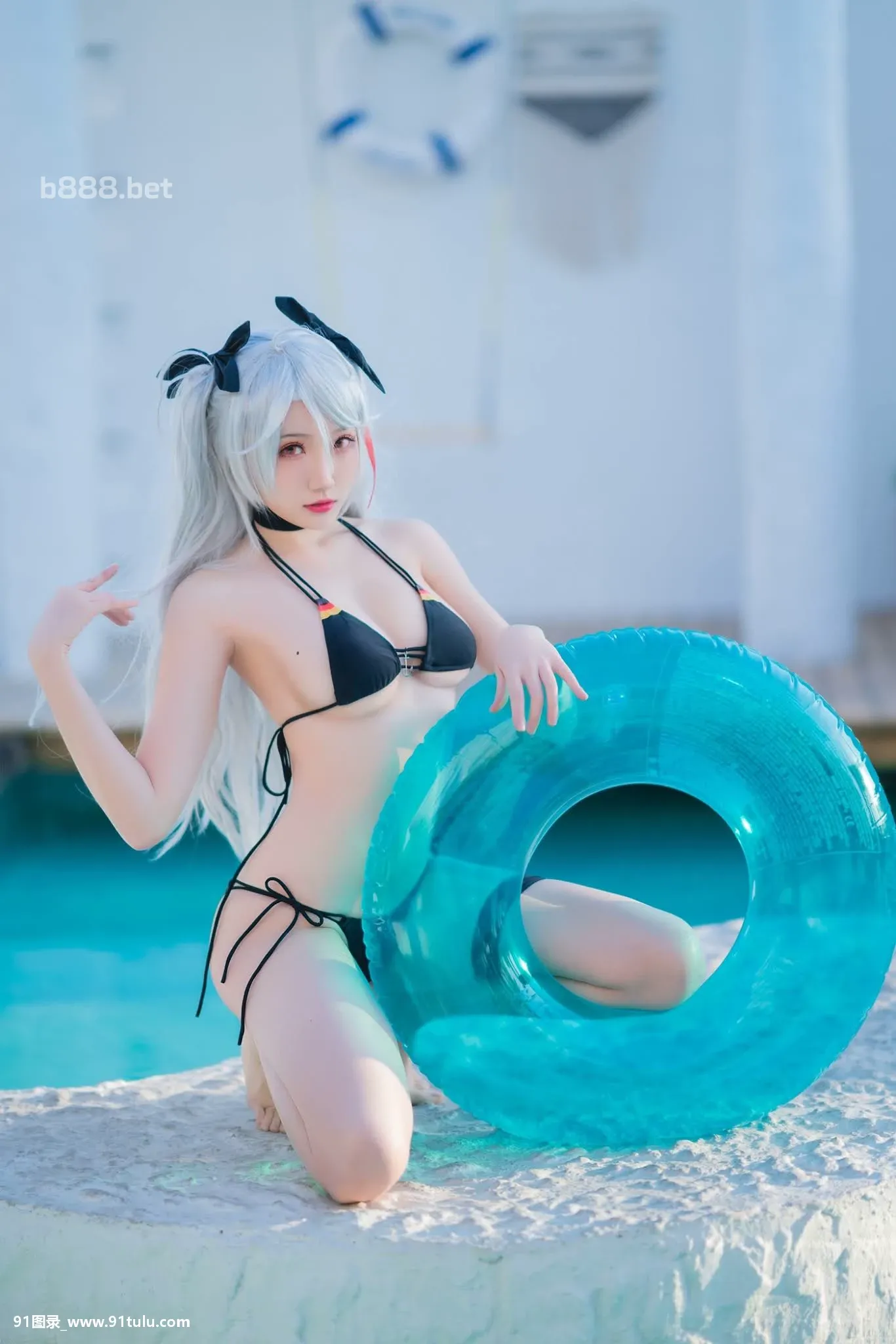Cosplay 瓜希酱 Prinz Eugen Skin Swimsuit [20P][amazon 写真 アルバム ランキング]