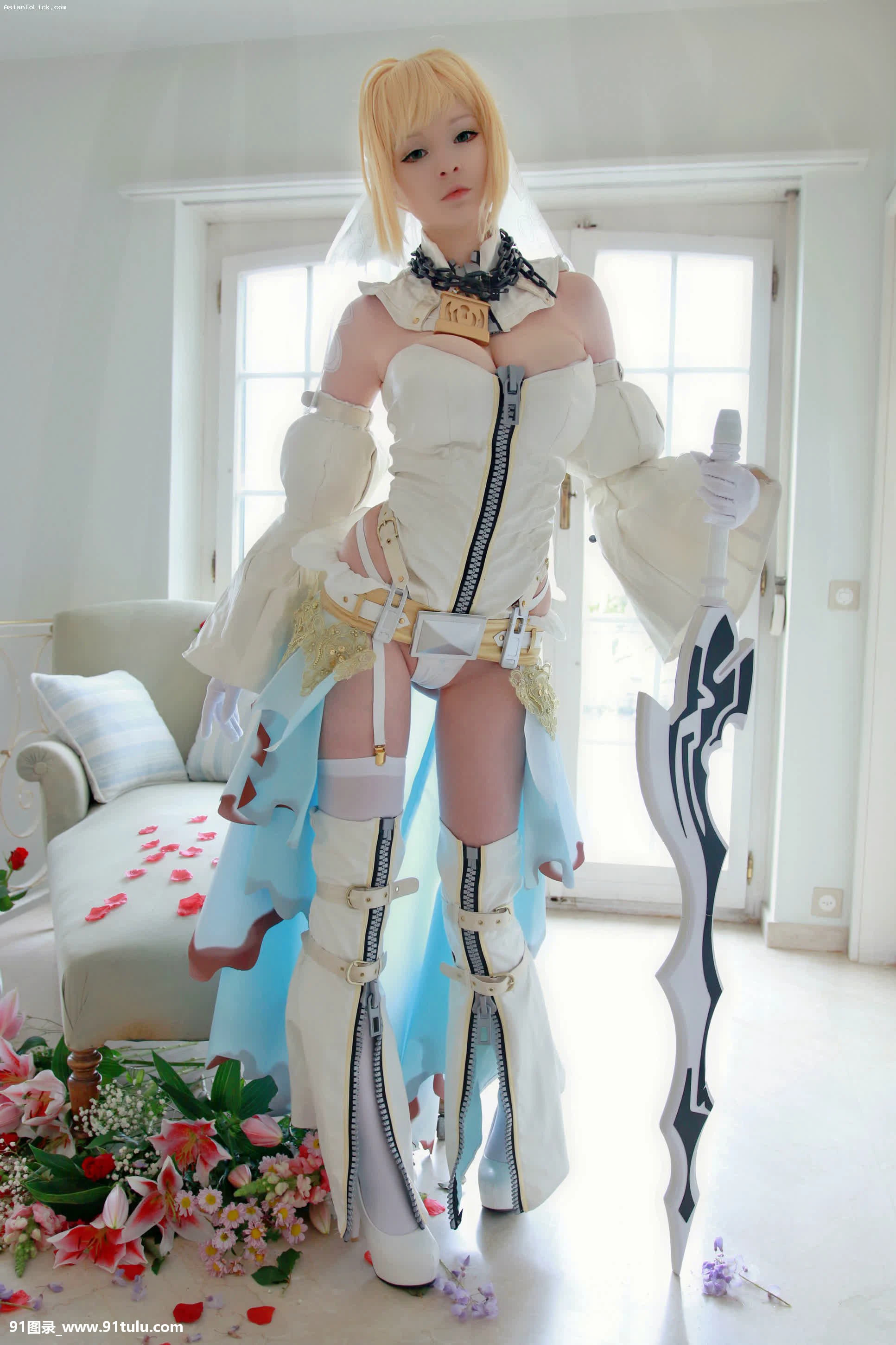 Nero Bride   Hidori Rose Nude Cosplay [23P][女性 の 露出 狂]